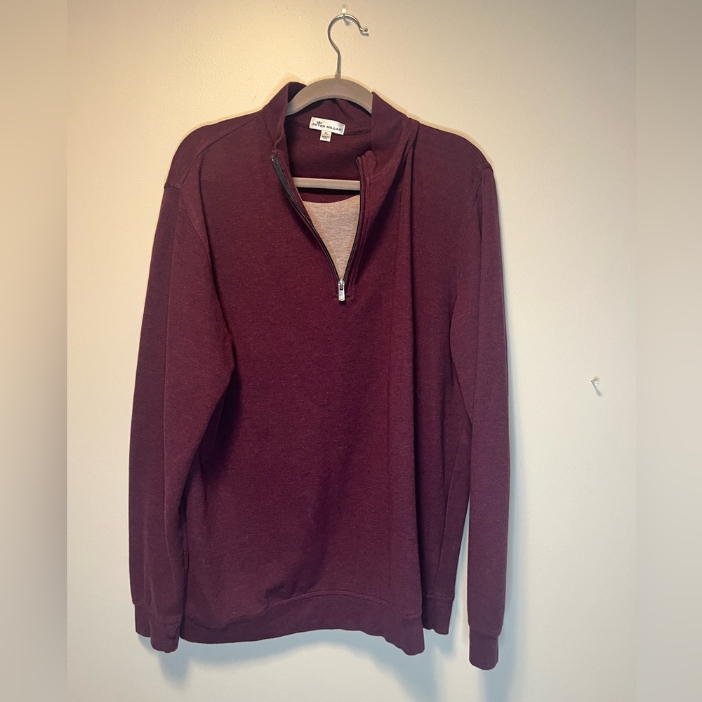 Peter Millar Three Quarter Zip Performance Pullover. XL